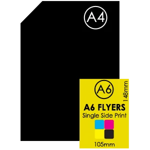 A6 Flyers – Single-Sided